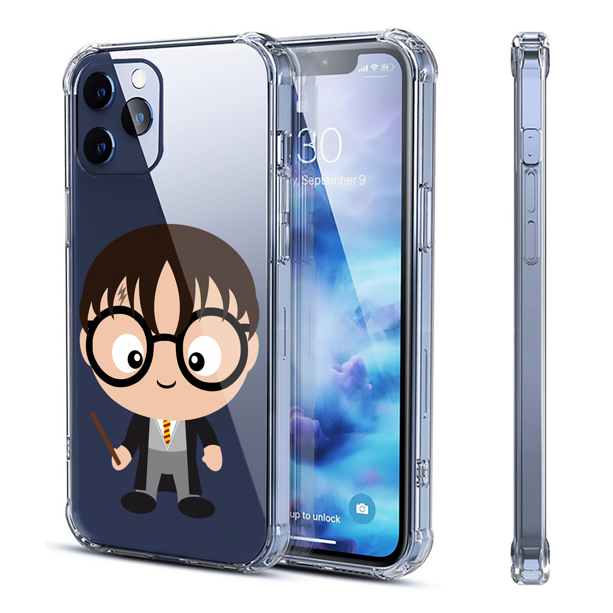 （画像用） Harry Potter ハリー・ポッターシリーズ 【iPhone 12シリーズ対応】透明スマホケース（クリアソフトケース）